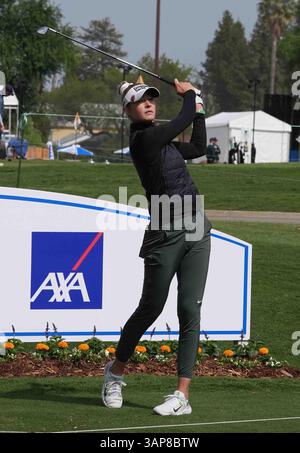 Tarzana, Californie, États-Unis. 15 avril 2025 : LPGA - NELLY KORDA, thw numéro 1 golfeuse dans le monde au JM Eagle LA Championship 2025, El Caballero Country Club, Tarzana, CA, USA, 15 avril, 2025.crédit image cr Scott Mitchell/ZUMA Press (crédit image : © Scott Mitchell/ZUMA Press Wire) USAGE ÉDITORIAL SEULEMENT ! Non destiné à UN USAGE commercial ! Crédit : ZUMA Press, Inc/Alamy Live News Banque D'Images