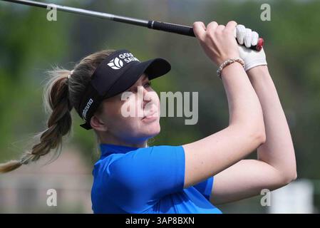 Tarzana, Californie, États-Unis. 15 avril 2025 : LPGA  OLIVIA COWAN, golfeuse professionnelle allemande au JM Eagle LA Championship 2025, El Caballero Country Club, Tarzana, CA, USA, 15 avril, 2025.crédit image cr Scott Mitchell/ZUMA Press (crédit image : © Scott Mitchell/ZUMA Press Wire) USAGE ÉDITORIAL SEULEMENT ! Non destiné à UN USAGE commercial ! Crédit : ZUMA Press, Inc/Alamy Live News Banque D'Images
