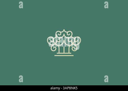 Javanese Home logo illustration abstraite élégance architecture traditionnelle bâtiment concept de maison Illustration de Vecteur