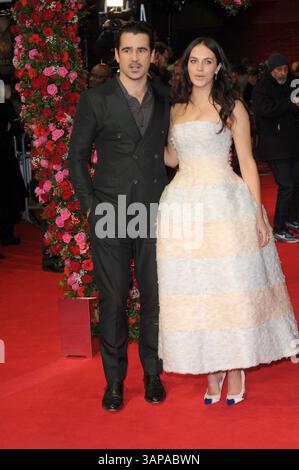Colin Farrell et Jessica Brown Findlay assistent à la première britannique de 'A New York Winter's Tale' à l'Odeon Kensington le 13 février 2014 à Londres, en Angleterre. Colin Farrell & Jessica Findlay Brown assistent à la première britannique de 'A New York Winter's Tale' à l'Odeon Kensington le 13 février 2014 à Londres, en Angleterre Banque D'Images