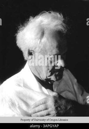 Photographie de M. Penniman, conservée dans la collection des bibliothèques de l'Université de l'Oregon, de Berea. Banque D'Images