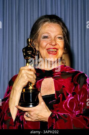 JANVIER 1, 2011 - OSCARS / OSCARS. PAGE GERALDINE. RALPH DOMIGUEZ/ 1986(crédit image : © Globe photos/ZUMAPRESS.com) Banque D'Images