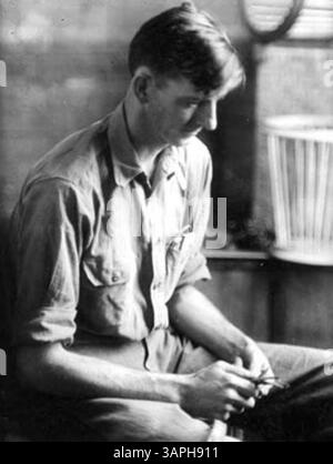 Photographie de Victor McConkey, charpentier, de la collection des bibliothèques de l'Université de l'Oregon, qui fait partie du journal de Jack. Banque D'Images