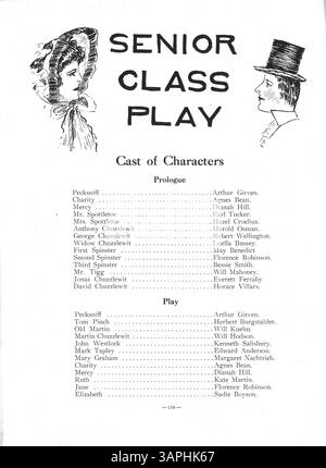 L'édition 1909 de l'annuaire « The Cardinal » met en lumière les aspects académiques, sportifs et sociaux de la vie étudiante à l'East High School au cours de l'année scolaire 1908-1909/09. Banque D'Images