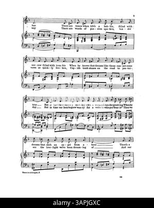 There Is Nothing in the World Like Love, chanté par Frank McIntyre dans The Travelling Salesman, inclut une publicité rouge sur la couverture arrière pour la nouvelle musique et les chansons de Jerome H. Remick & Co. Il met également en lumière 'êtes-vous sincère' d'Alfred Bryan et Albert Gumble. Banque D'Images