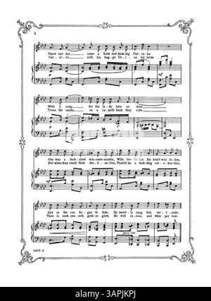 Une reprise musicale de « By the Setting of the Sun », mettant en vedette l'interprétation de Florence Gears chantée dans « Fluffy Ruffles ». Il comprend des extraits musicaux de 'l-O-Ve Spells trouble to me' de Joel P. Corin et Felix F. Feist, avec une couverture arrière montrant un extrait de 'Senora' de Jos. S. Nathan et Felix F. Feist. Banque D'Images