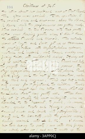 Le journal de Thomas Butler Gunn du 25 décembre 1861 décrit une fête de Noël organisée par la famille Edwards. L'événement comprenait de la danse, des spectacles et un spectacle mettant en vedette Conjuring Tricks et Punch and Judy Puppetry. Banque D'Images
