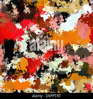 Motif sans couture d'éclaboussures de peinture aléatoire abstraite. Tissu texturé effet marbré épais et imprimé sur toute la surface. Pour moucheté Banque D'Images