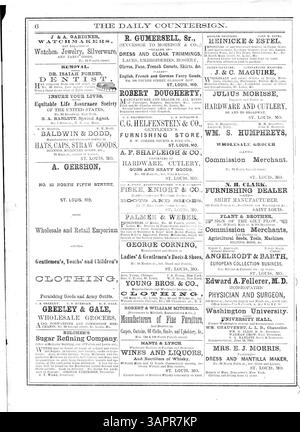 'Daily Countersign', volume 1, No. 1, un périodique de la Missouri Historical Society, présente des nouvelles sur la foire sanitaire du Mississippi, avec Anna C. Brackett comme rédactrice en chef et le comité exécutif des dames publiant le matériel. Banque D'Images