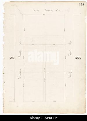 Enquête sur les blocs de la ville de produits Louis à partir de 1853, détaillant le bloc 589, qui donne un aperçu du développement urbain et de la répartition des propriétés au XIXe siècle. Banque D'Images