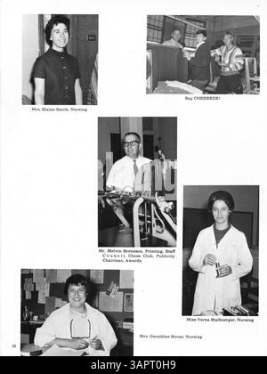 L'annuaire 1969 '69 Tradewind' présente les étudiants, les enseignants, les clubs, l'athlétisme et les événements majeurs de l'année académique 1968-1969, avec un accent particulier sur l'histoire et la culture afro-américaines. Banque D'Images