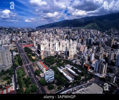 Venezuela. Caracas ville. Centre-ville. Vue aérienne. Banque D'Images