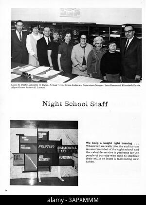 L'annuaire 1969 '69 Tradewind' capture les faits saillants académiques et parascolaires de l'année scolaire 1968-1969 en se concentrant sur les étudiants, les enseignants, le sport et l'histoire afro-américaine. Banque D'Images