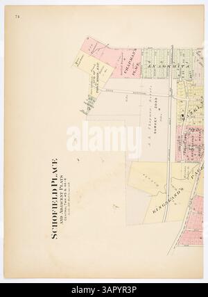 Le plat Book de 1909 du comté de Saint Louis comprend des cartes détaillées et un index de la propriété foncière et des limites des propriétés dans le comté. Le livre s'étend sur 138 pages et fournit un aperçu de l'aménagement du territoire. Banque D'Images