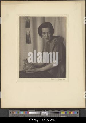 Portrait de Michio Ito, de la collection Doris Ulmann aux bibliothèques de l'Université de l'Oregon. Banque D'Images