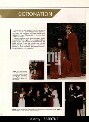 Cet annuaire « Tiger » de 1984 capture l'essence des activités académiques et parascolaires de South High School de l'année scolaire 1983-1984 en mettant l'accent sur la vie étudiante, l'athlétisme et les contributions des professeurs. Banque D'Images