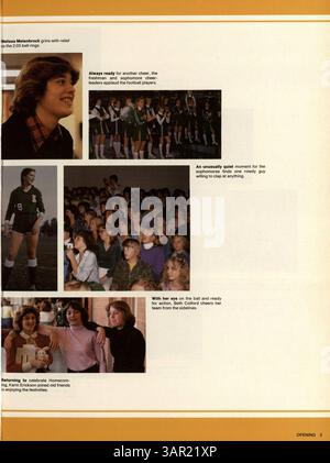 L'annuaire 1981 de la Lincoln High School, Bear '81, met en lumière la vie étudiante, l'athlétisme, les clubs, et d'autres événements importants de l'année scolaire 1980-1981. Banque D'Images