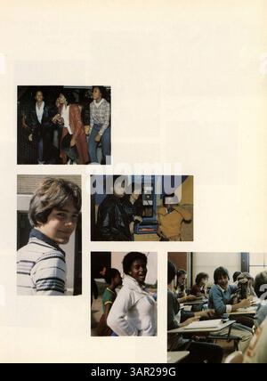 Le West High Yearbook 1980, Hesperian, met en lumière les moments clés de l’année scolaire 1979-1980, y compris les portraits d’élèves, les clubs, l’athlétisme et les événements scolaires. Banque D'Images