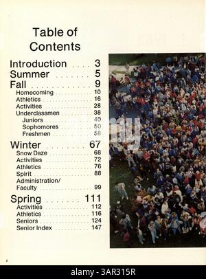 L'annuaire des conférenciers 1983 de Patrick Henry High School documente l'année académique 1982-1983 en mettant l'accent sur les étudiants, les enseignants, les équipes sportives, les clubs, et des événements clés pendant l'année scolaire. Banque D'Images