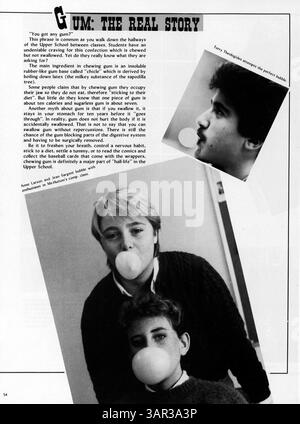 L'Annuaire 'Breck Mustang' 1983 offre un aperçu de l'année scolaire 1982-1983 avec les étudiants, les professeurs, l'athlétisme et les activités parascolaires. Banque D'Images