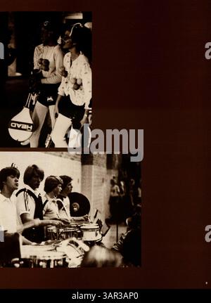 L’édition 1981 de l’annuaire de l’école secondaire Cooper présente les élèves, les enseignants, les clubs, les équipes sportives et les réalisations académiques de l’année scolaire 1980-1981 à Robbinsdale. Banque D'Images
