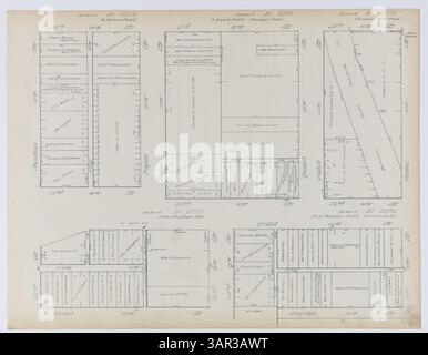Ce document contient une enquête sur les immeubles de ville en vertu Louis de 1888 à 1892, détaillant les immeubles 2270 à 2274. Il reflète le développement urbain et les modes d'utilisation des terres à la fin du XIXe siècle. Banque D'Images