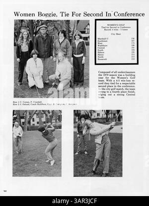 L'édition 1980 du Washburn Yearbook, Nineteen Eighty Wahian, documente les réalisations des étudiants, les événements sportifs, et des activités parascolaires tout au long de l'année scolaire 1979-1980. Banque D'Images