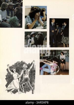 L’édition 1980 de l’annuaire de West High, Hesperian, présente des souvenirs de l’année scolaire 1979-1980, y compris des profils d’élèves, d’enseignants, de clubs et d’événements sportifs. Banque D'Images