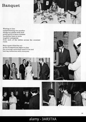 L'annuaire '69 Tradewind' recense des événements importants, mettant en vedette des étudiants, des enseignants, l'athlétisme et l'histoire afro-américaine de l'année scolaire 1968-1969. Banque D'Images