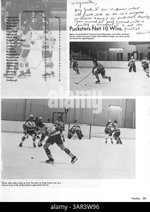 L'annuaire 1976 de l'école secondaire Robbinsdale, 'Robin 76', se penche sur les activités académiques et parascolaires, les facultés et les sports de l'année scolaire 1975-1976. Banque D'Images