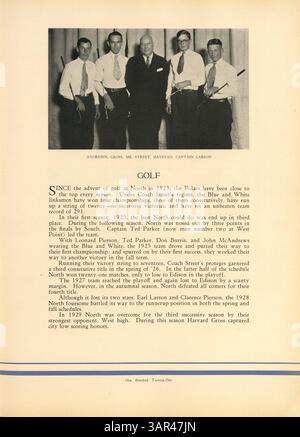 Cet annuaire 1930 de North High School capture l'essence de l'année scolaire 1929-1930, détaillant la vie étudiante, sportive et académique, en mettant l'accent sur l'histoire afro-américaine à l'école. Banque D'Images