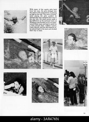 L'annuaire de 1980, Nineteen Eighty Wahian, de Washburn High School comprend des portraits d'élèves, d'enseignants, d'athlétisme et d'événements notables de l'année scolaire 1979-1980. Banque D'Images