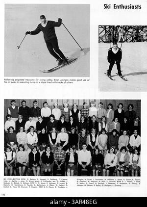 L'annuaire 'Echowan' 1966 de l'école secondaire Louis Park documente les élèves, les enseignants, les clubs, l'athlétisme et les événements de l'année scolaire 1965-1966. Banque D'Images
