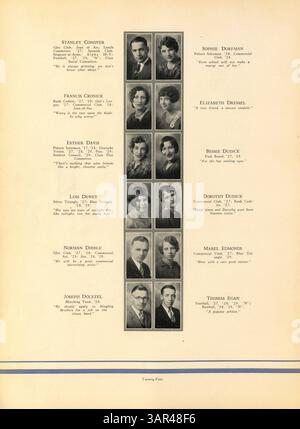 L'annuaire Polaris 1930 de North High présente les jalons et les activités des élèves de l'année scolaire 1929-1930-1998, y compris l'histoire afro-américaine et les événements scolaires importants. Banque D'Images