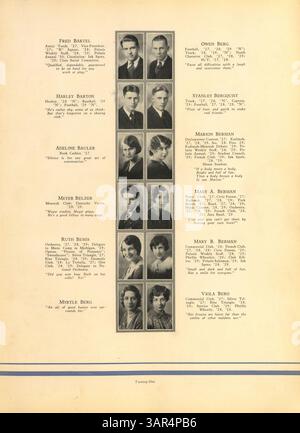 Le Polaris 1930 North High Yearbook présente les principaux aspects de l'année scolaire 1929-1930-1998, y compris les activités des étudiants, des professeurs, des équipes sportives et des événements culturels, en mettant l'accent sur l'histoire afro-américaine. Banque D'Images