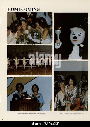 Cet annuaire du lycée documente les étudiants, les enseignants, les clubs, l'athlétisme et d'autres événements de l'année scolaire 1978-1979 à Lincoln High School. Banque D'Images