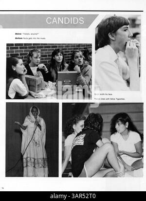 L'annuaire 1984 South High School, Tiger '84, documente les étudiants, les enseignants, les clubs, athlétisme, et autres activités de l'année scolaire 1983-1984. Banque D'Images
