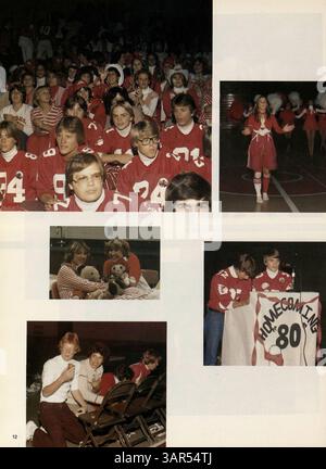 Cet annuaire du lycée de Mound-Westonka High School présente les événements, les clubs et les réalisations des élèves de l'année scolaire 1980-1981/09. Banque D'Images