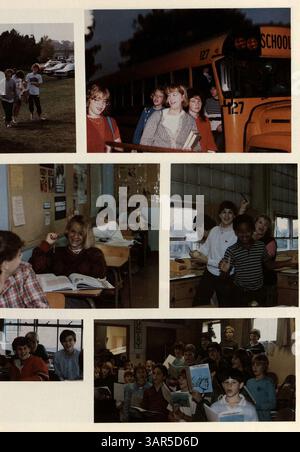 L'annuaire 1985 South View Junior High, 'Eighty Five', présente des étudiants, des enseignants, des clubs, des athlètes et des événements de l'année scolaire 1984-1985/09. Banque D'Images