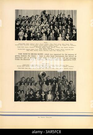 L'annuaire Polaris 1930 de North High School présente les élèves, les enseignants, les clubs, l'athlétisme et les événements importants de l'année scolaire 1929-1930-1998, en mettant l'accent sur l'histoire afro-américaine. Banque D'Images