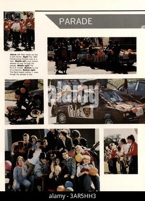 Cet annuaire « Tiger » 1984 de South High School décrit les principales étapes académiques et parascolaires de l'année scolaire 1983-1984, y compris les réalisations sportives et la vie étudiante. Banque D'Images