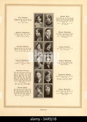 Cette édition 1928 de l’annuaire Polaris de North High School met en lumière les événements scolaires, sportifs et sociaux de l’année scolaire, mettant l’accent sur les réalisations et les contributions des étudiants afro-américains. Banque D'Images