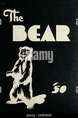 L'annuaire Bear 1950 de Bloomington High School documente les étudiants, les professeurs, l'athlétisme, les clubs et les événements de l'année scolaire 1949-1950. Banque D'Images