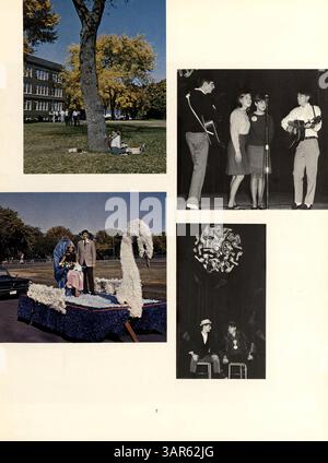 Cet annuaire « Wahian » de 1967 de Washburn High School présente les réalisations des élèves, les événements scolaires et l'histoire afro-américaine, mettant en évidence la diversité et l'esprit communautaire au cours de l'année scolaire 1966-1967. Banque D'Images