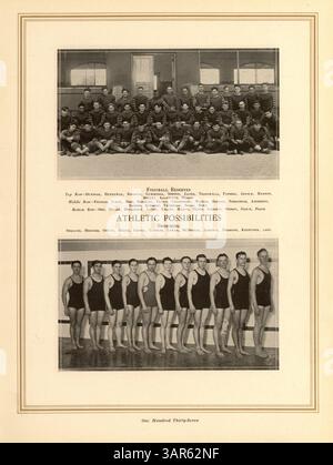 Cet annuaire « Polaris » 1928 met en lumière les événements, la vie étudiante, les clubs, l'athlétisme et l'histoire afro-américaine de l'année scolaire 1927-1928 à North High School. Banque D'Images