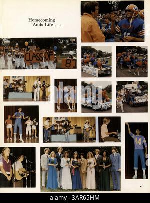 Cette année scolaire secondaire documente les élèves, les enseignants, les clubs, l'athlétisme et d'autres événements de l'année scolaire 1979-1980/13. Il présente les points forts des activités scolaires et de la vie étudiante. Banque D'Images
