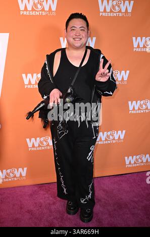 Los Angeles, États-Unis. 16 avril 2025. Joella arrive à la première S2 de “RuPaul’s Drag Race Live Untucked” qui s’est tenue au WOW Presents plus Studio le 16 avril 2025 à Los Angeles, CA. © Starbuck/AFF-USA.com crédit : AFF/Alamy Live News Banque D'Images