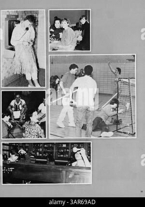 La 1986 South View Jr. High Yearbook met en lumière les élèves, les enseignants, les clubs, l'athlétisme et les événements clés de l'année scolaire 1985-1986 à South View Junior High. Banque D'Images