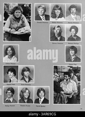 L'annuaire de Washburn de 1980, Nineteen Eighty Wahian, commémore les étudiants, les enseignants, les clubs, athlétisme, et événements importants de l'année scolaire 1979-1980. Banque D'Images