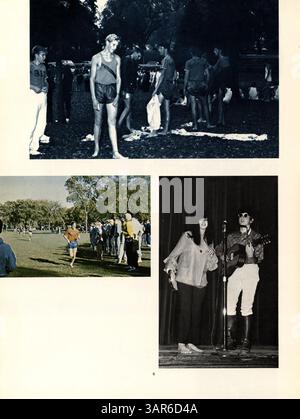 L'annuaire « Wahian » 1967 de Washburn High School présente la vie étudiante, l'athlétisme et les contributions des étudiants afro-américains au cours de l'année scolaire 1966-1967/09, offrant un aperçu de l'histoire et de la culture de l'école. Banque D'Images